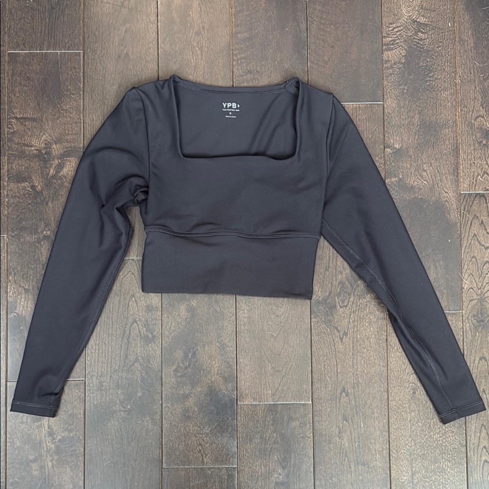 Abercrombie & Fitch Blue Long Sleeve Fitted Bodysuit
